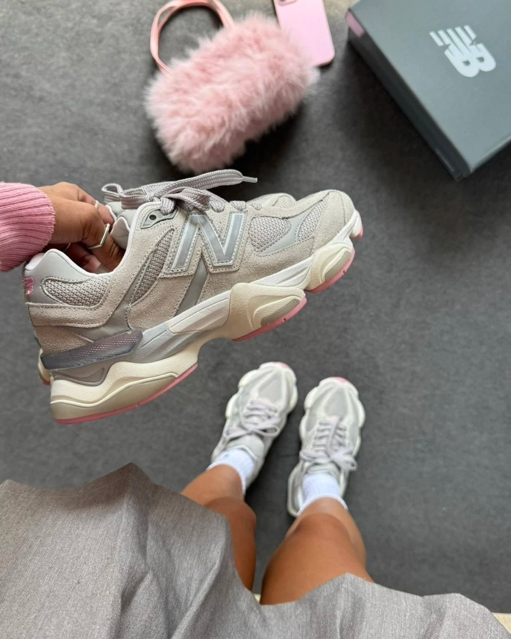 New 9060 Grey pink